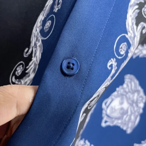Replica Versace Shirts Long Sleeved For Men #1459139 $76.00 USD for Wholesale