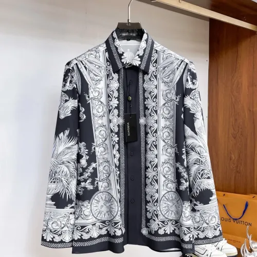 Wholesale Versace Shirts Long Sleeved For Men #1459144 $76.00 USD, Wholesale Quality Replica Versace Shirts
