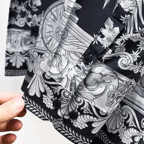 Replica Versace Shirts Long Sleeved For Men #1459144 $76.00 USD for Wholesale
