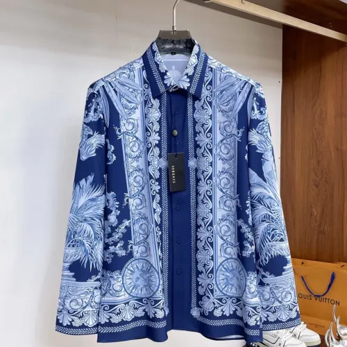 Wholesale Versace Shirts Long Sleeved For Men #1459145 $76.00 USD, Wholesale Quality Replica Versace Shirts