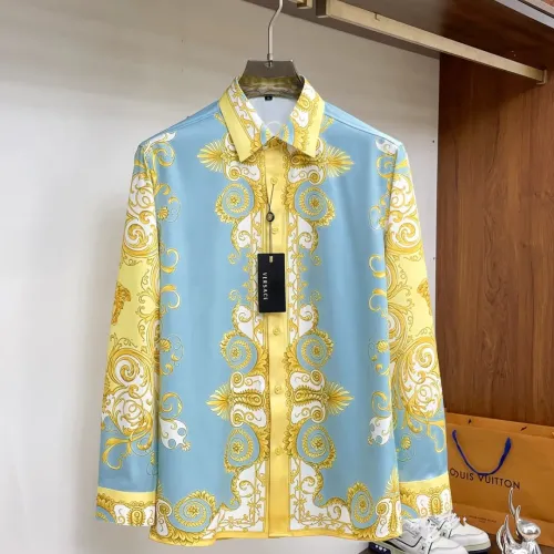 Wholesale Versace Shirts Long Sleeved For Men #1459146 $76.00 USD, Wholesale Quality Replica Versace Shirts