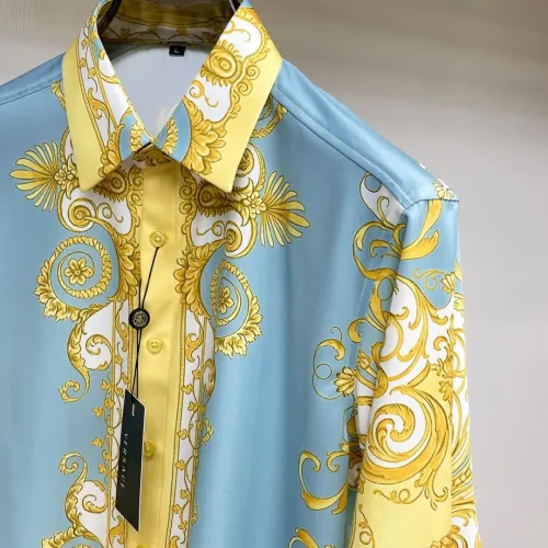 Replica Versace Shirts Long Sleeved For Men #1459146 $76.00 USD for Wholesale