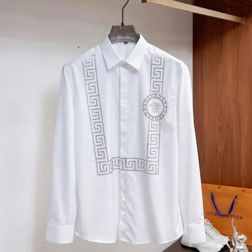 Wholesale Versace Shirts Long Sleeved For Men #1459150 $85.00 USD, Wholesale Quality Replica Versace Shirts