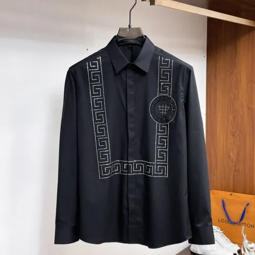 Wholesale Versace Shirts Long Sleeved For Men #1459151 $85.00 USD, Wholesale Quality Replica Versace Shirts