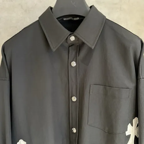 Replica Chrome Hearts Shirts Long Sleeved For Unisex #1459157 $76.00 USD for Wholesale