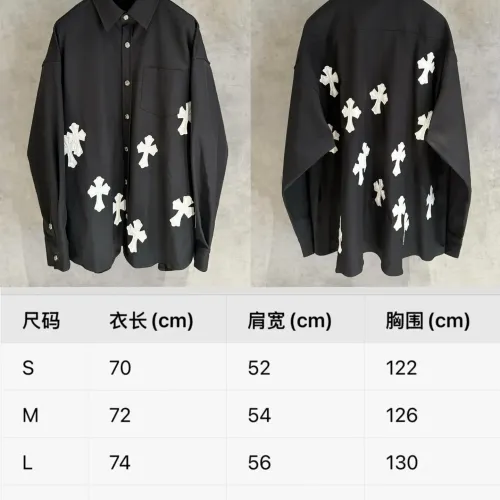 Replica Chrome Hearts Shirts Long Sleeved For Unisex #1459157 $76.00 USD for Wholesale