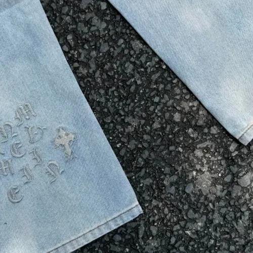 Replica Chrome Hearts Jeans For Men #1459317 $60.00 USD for Wholesale