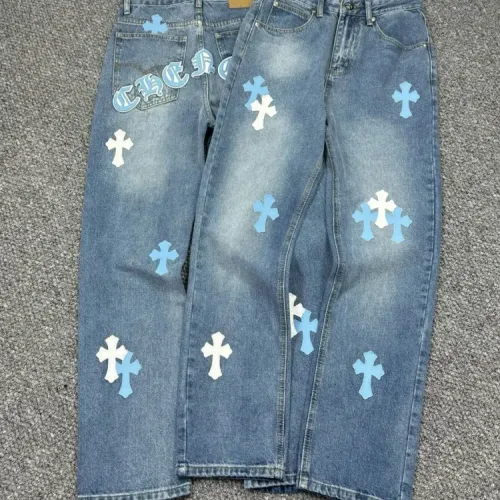 Wholesale Chrome Hearts Jeans For Men #1459323 $60.00 USD, Wholesale Quality Replica Chrome Hearts Jeans