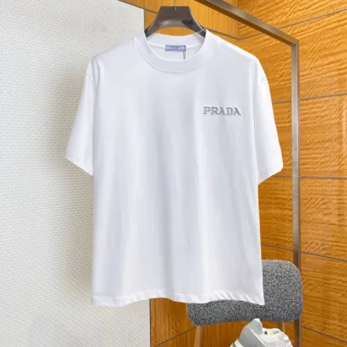 Wholesale Prada T-Shirts Short Sleeved For Men #1459423 $80.00 USD, Wholesale Quality Replica Prada T-Shirts