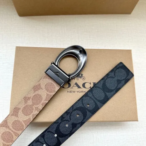 Replica Coach AAA Quality Belts For Men #1459435 $56.00 USD for Wholesale