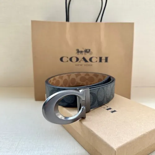 Replica Coach AAA Quality Belts For Men #1459435 $56.00 USD for Wholesale