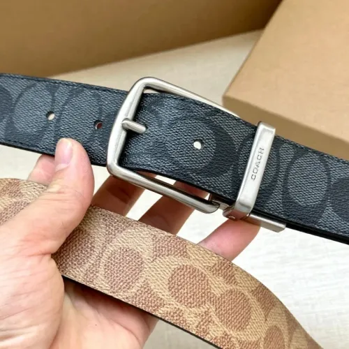 Replica Coach AAA Quality Belts For Men #1459438 $56.00 USD for Wholesale