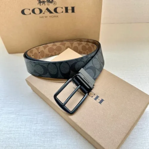 Replica Coach AAA Quality Belts For Men #1459439 $56.00 USD for Wholesale