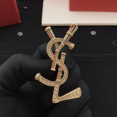 Wholesale Yves Saint Laurent Brooches For Women #1459478 $32.00 USD, Wholesale Quality Replica Yves Saint Laurent Brooches