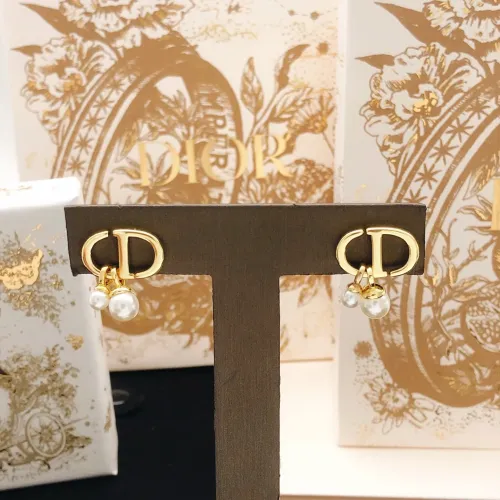 Replica Christian Dior Earrings For Women #1459885 $25.00 USD for Wholesale
