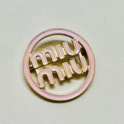 Wholesale MIU MIU Brooches For Women #1460048 $25.00 USD, Wholesale Quality Replica MIU MIU Brooches