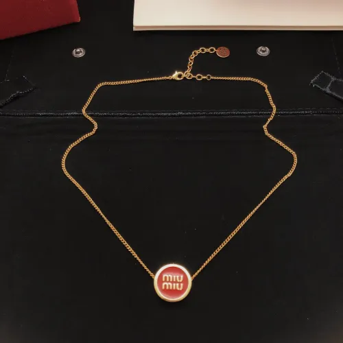 Wholesale MIU MIU Necklaces #1460218 $27.00 USD, Wholesale Quality Replica MIU MIU Necklaces