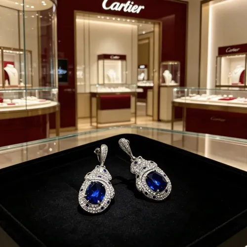 Wholesale Cartier Earrings For Women #1460562 $42.00 USD, Wholesale Quality Replica Cartier Earrings