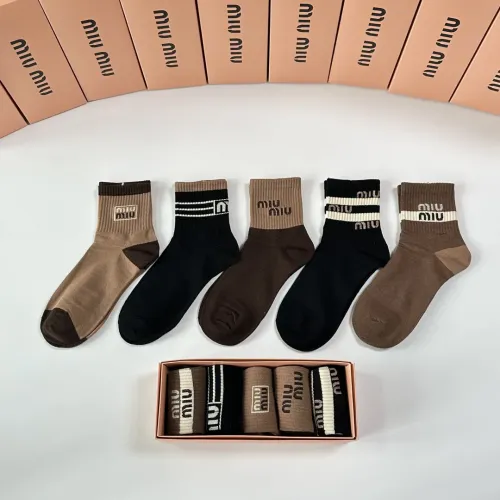 Wholesale MIU MIU Socks #1460997 $27.00 USD, Wholesale Quality Replica MIU MIU Socks