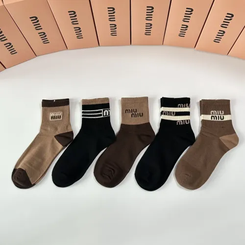 Replica MIU MIU Socks #1460997 $27.00 USD for Wholesale