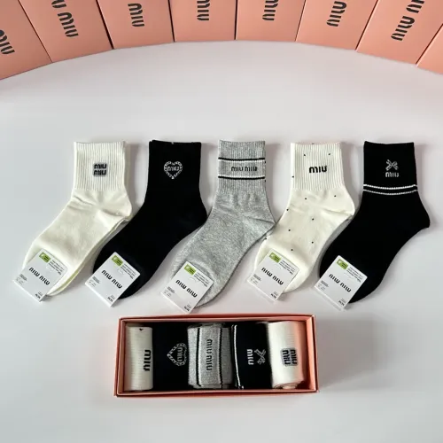 Wholesale MIU MIU Socks #1460998 $27.00 USD, Wholesale Quality Replica MIU MIU Socks