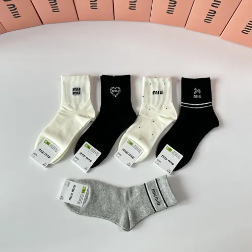 Replica MIU MIU Socks #1460998 $27.00 USD for Wholesale