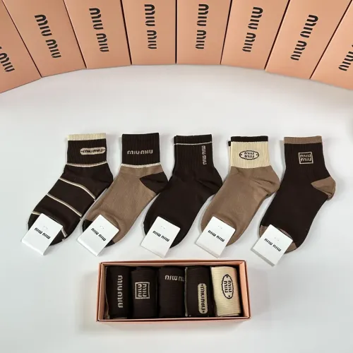 Wholesale MIU MIU Socks #1460999 $27.00 USD, Wholesale Quality Replica MIU MIU Socks