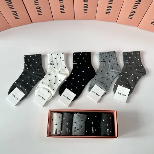 Wholesale MIU MIU Socks #1461000 $27.00 USD, Wholesale Quality Replica MIU MIU Socks