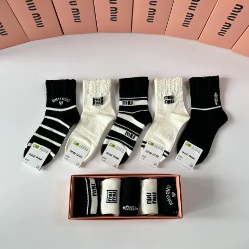 Wholesale MIU MIU Socks #1461001 $27.00 USD, Wholesale Quality Replica MIU MIU Socks