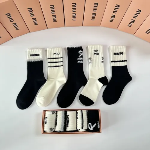 Wholesale MIU MIU Socks #1461002 $29.00 USD, Wholesale Quality Replica MIU MIU Socks