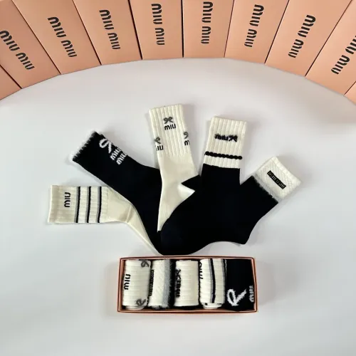 Replica MIU MIU Socks #1461002 $29.00 USD for Wholesale