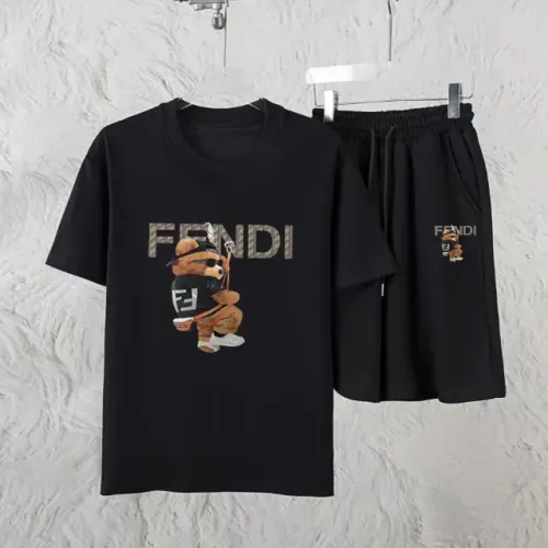 Wholesale Fendi Tracksuits Short Sleeved For Unisex #1461286 $60.00 USD, Wholesale Quality Replica Fendi Tracksuits