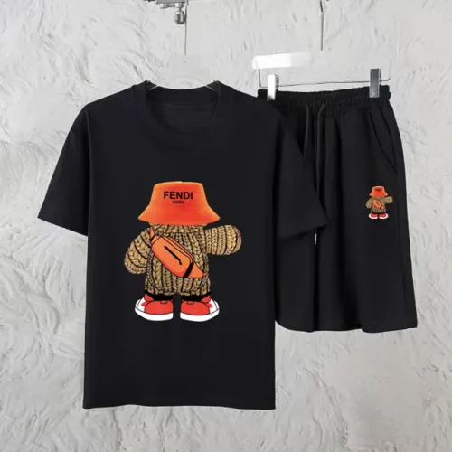 Wholesale Fendi Tracksuits Short Sleeved For Unisex #1461287 $60.00 USD, Wholesale Quality Replica Fendi Tracksuits
