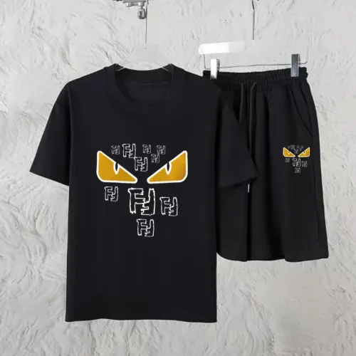 Wholesale Fendi Tracksuits Short Sleeved For Unisex #1461288 $60.00 USD, Wholesale Quality Replica Fendi Tracksuits