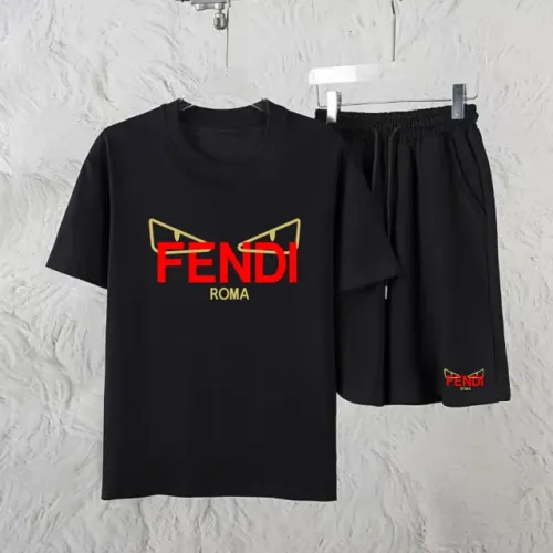 Wholesale Fendi Tracksuits Short Sleeved For Unisex #1461290 $60.00 USD, Wholesale Quality Replica Fendi Tracksuits