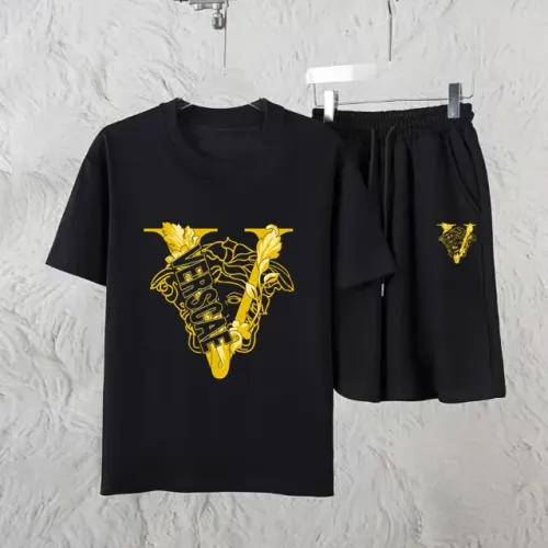 Wholesale Versace Tracksuits Short Sleeved For Unisex #1461317 $60.00 USD, Wholesale Quality Replica Versace Tracksuits