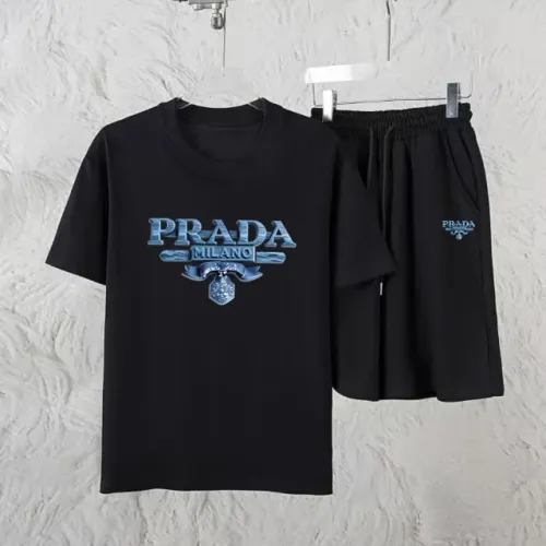 Wholesale Prada Tracksuits Short Sleeved For Unisex #1461326 $60.00 USD, Wholesale Quality Replica Prada Tracksuits