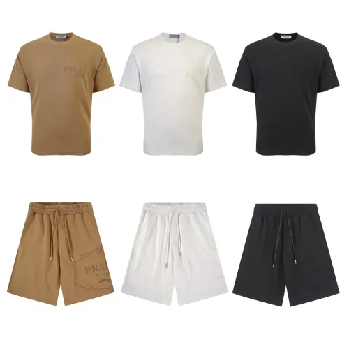 Replica Prada Tracksuits Short Sleeved For Men #1461340 $64.00 USD for Wholesale