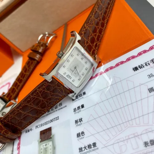 Replica Hermes Quality Watches For Women #1461345 $595.04 USD for Wholesale