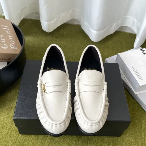 Wholesale Yves Saint Laurent YSL Leather Shoes For Women #1461605 $118.00 USD, Wholesale Quality Replica Yves Saint Laurent YSL Leather Shoes