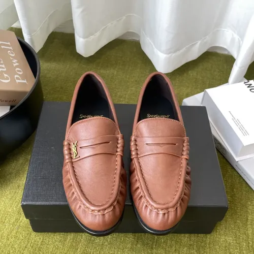 Wholesale Yves Saint Laurent YSL Leather Shoes For Men #1461608 $125.00 USD, Wholesale Quality Replica Yves Saint Laurent YSL Leather Shoes