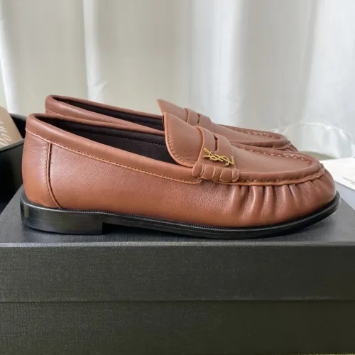 Replica Yves Saint Laurent YSL Leather Shoes For Women #1461609 $118.00 USD for Wholesale