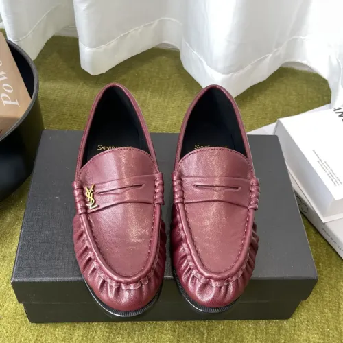 Wholesale Yves Saint Laurent YSL Leather Shoes For Women #1461614 $118.00 USD, Wholesale Quality Replica Yves Saint Laurent YSL Leather Shoes