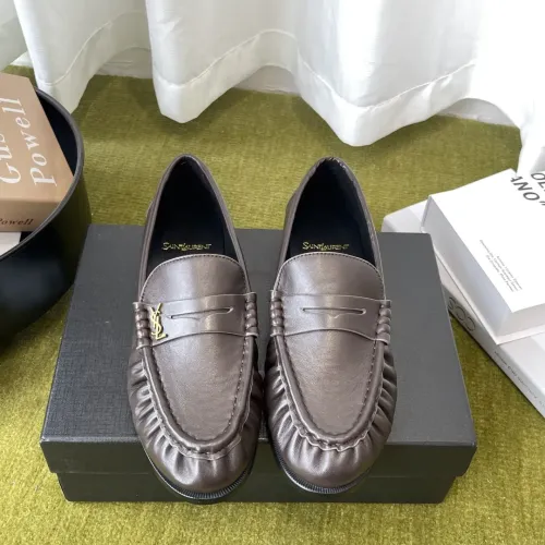 Wholesale Yves Saint Laurent YSL Leather Shoes For Men #1461615 $125.00 USD, Wholesale Quality Replica Yves Saint Laurent YSL Leather Shoes