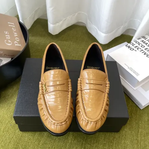 Wholesale Yves Saint Laurent YSL Leather Shoes For Women #1461630 $118.00 USD, Wholesale Quality Replica Yves Saint Laurent YSL Leather Shoes
