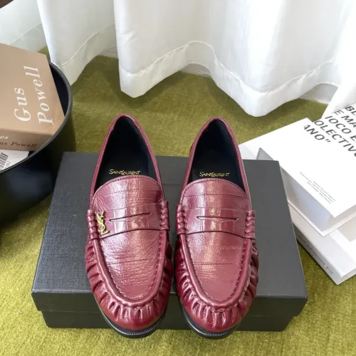 Wholesale Yves Saint Laurent YSL Leather Shoes For Women #1461633 $118.00 USD, Wholesale Quality Replica Yves Saint Laurent YSL Leather Shoes
