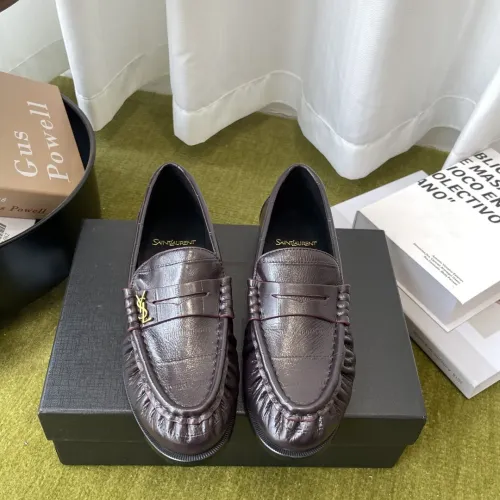 Wholesale Yves Saint Laurent YSL Leather Shoes For Men #1461634 $125.00 USD, Wholesale Quality Replica Yves Saint Laurent YSL Leather Shoes