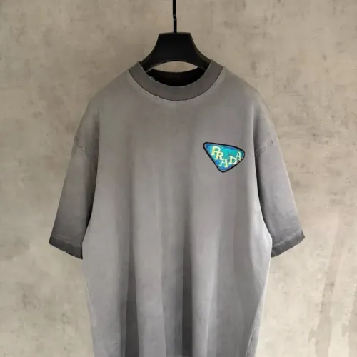 Wholesale Prada T-Shirts Short Sleeved For Men #1461636 $48.00 USD, Wholesale Quality Replica Prada T-Shirts
