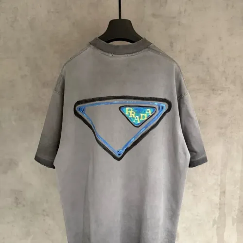Replica Prada T-Shirts Short Sleeved For Men #1461636 $48.00 USD for Wholesale