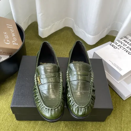 Wholesale Yves Saint Laurent YSL Leather Shoes For Women #1461644 $118.00 USD, Wholesale Quality Replica Yves Saint Laurent YSL Leather Shoes